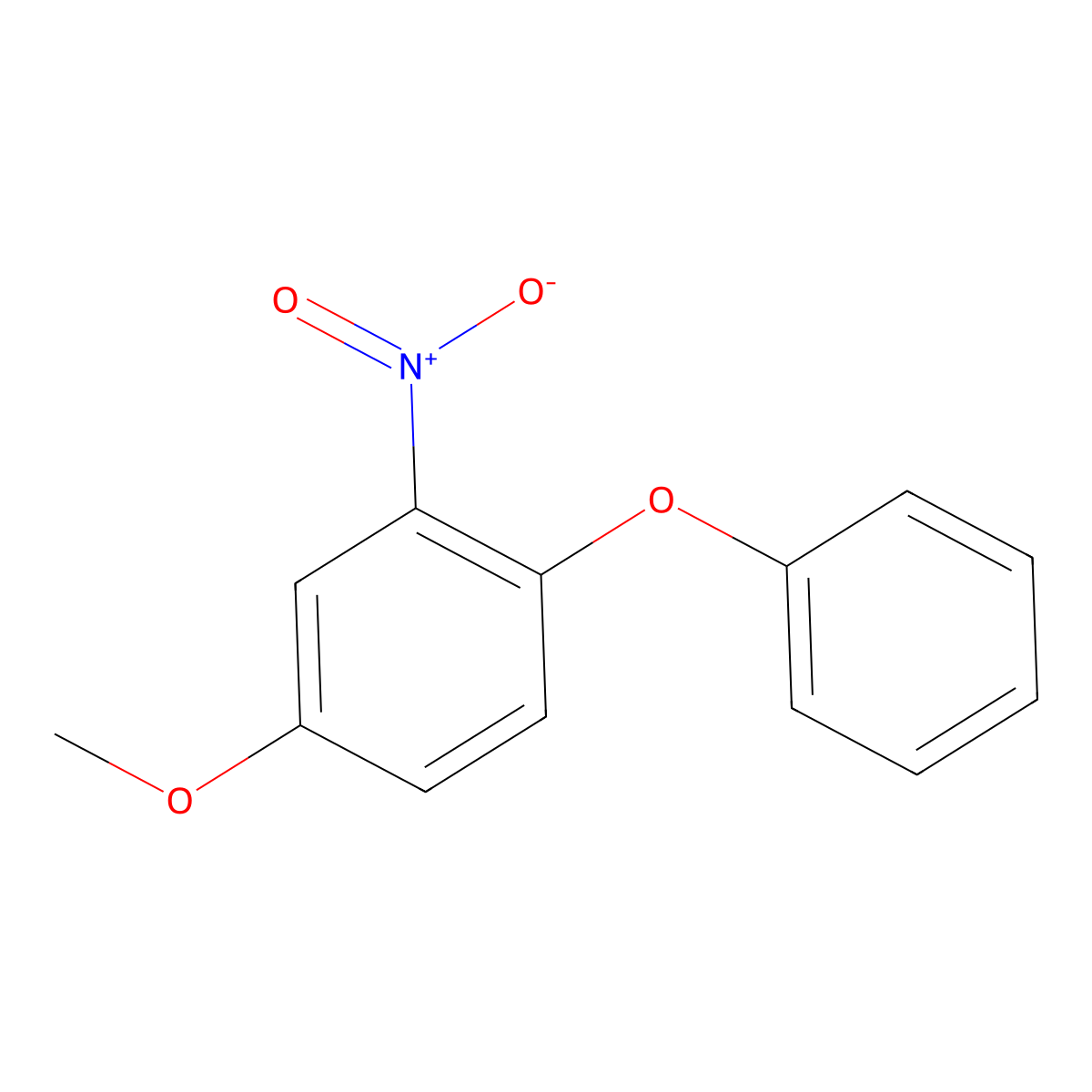 4-Methoxy-2-nitro-1-phenoxybenzene molecular structure, CAS 84594-95-6