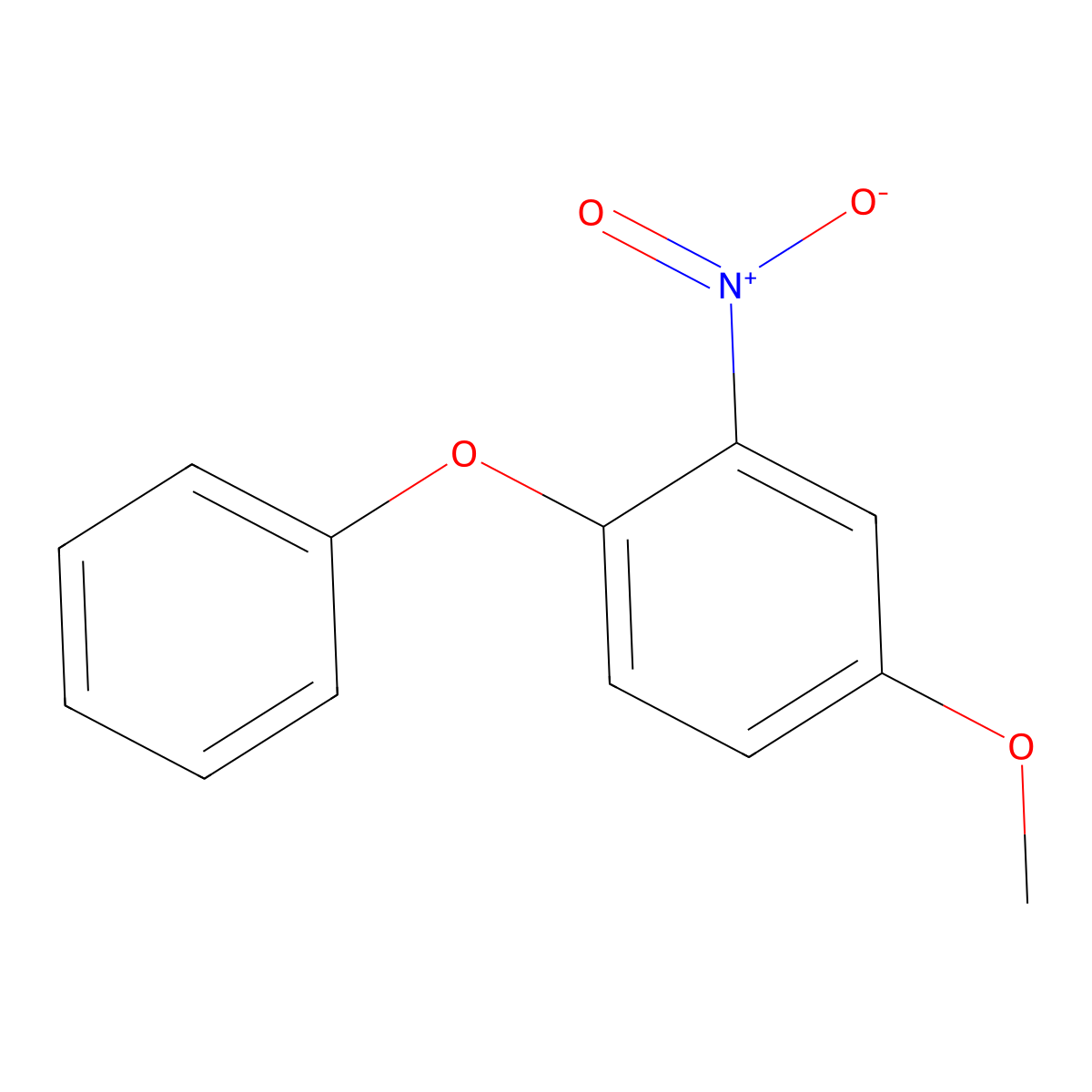 4-Methoxy-2-nitro-1-phenoxybenzene molecular structure, CAS 84594-95-6