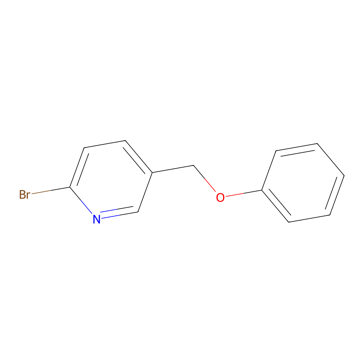 2-Bromo-5-(phenoxymethyl)pyridine molecular structure, CAS 845973-23-1