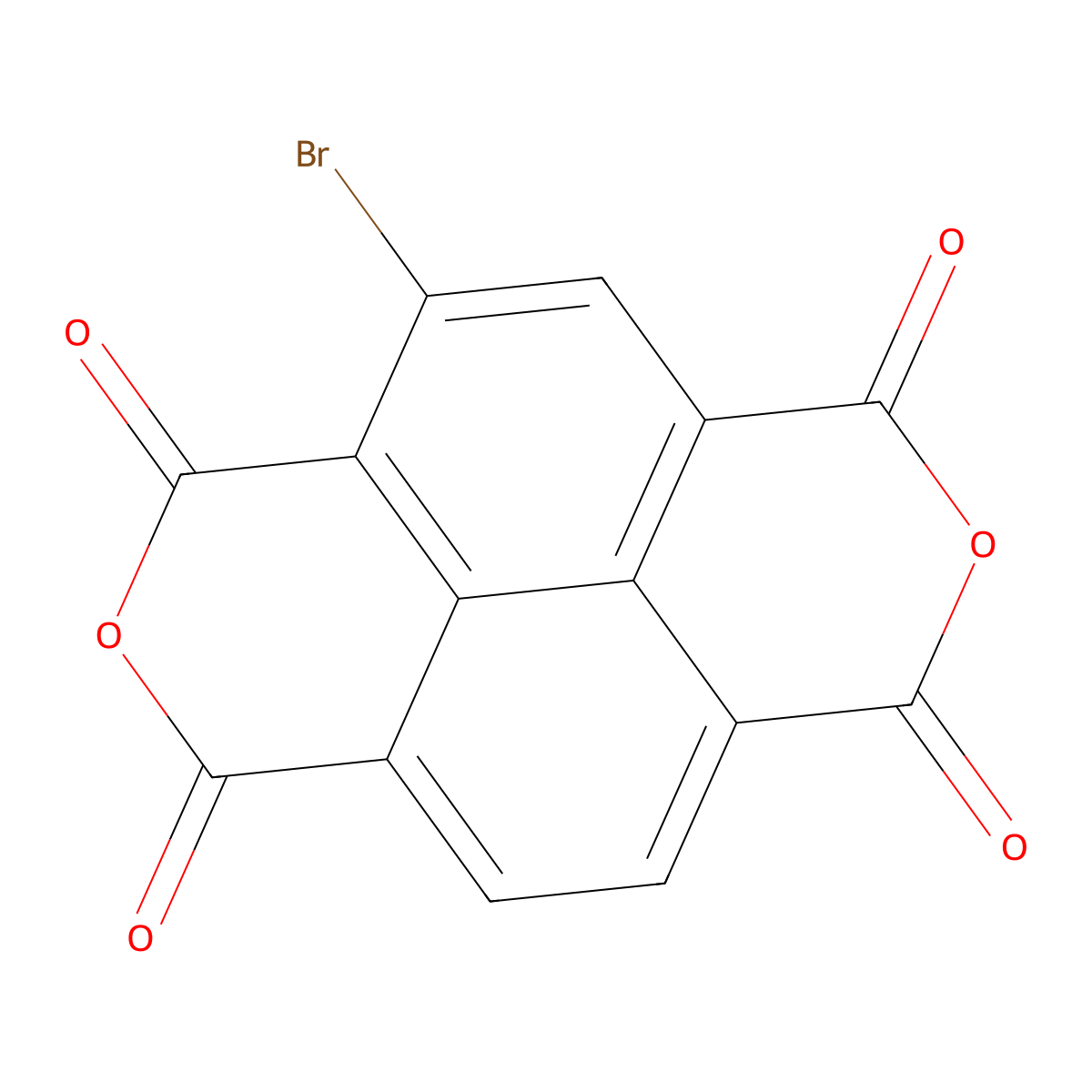 2-Bromonaphthalene-1,4,5,8-tetracarboxylic 1,8:4,5-Dianhydride molecular structure, CAS 846-20-8