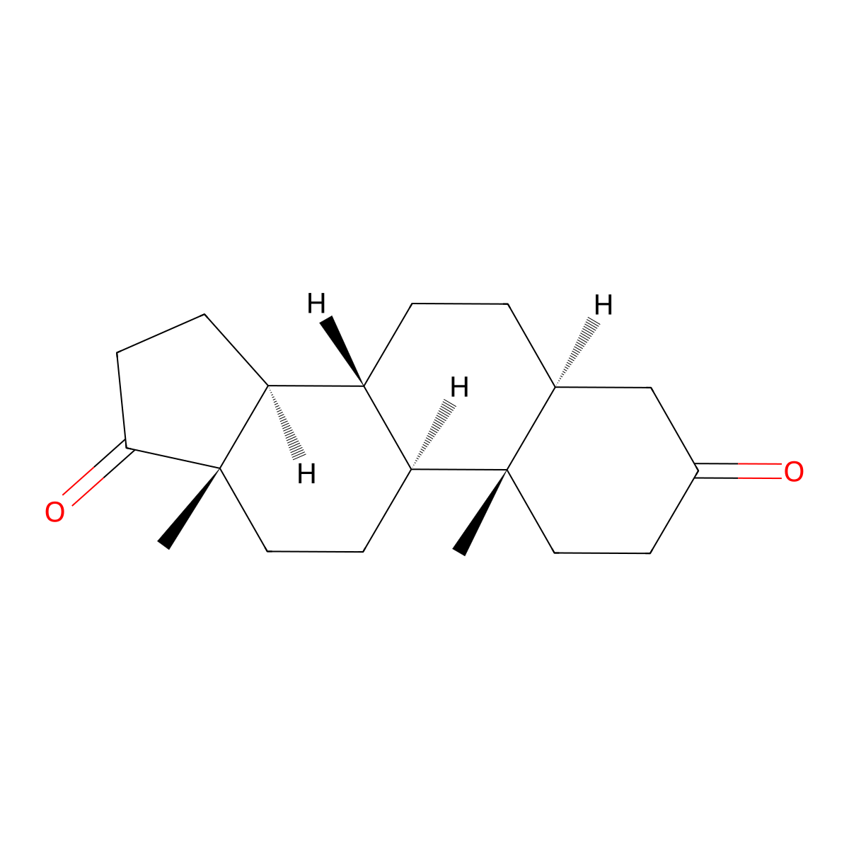 Dihydroandrostenedione molecular structure, CAS 846-46-8