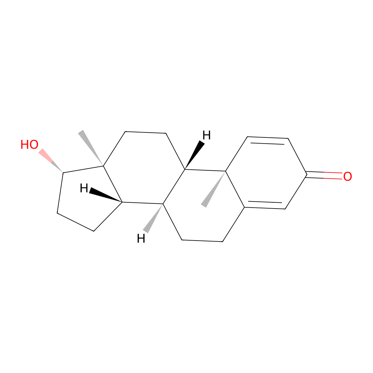 Boldenone molecular structure, CAS 846-48-0