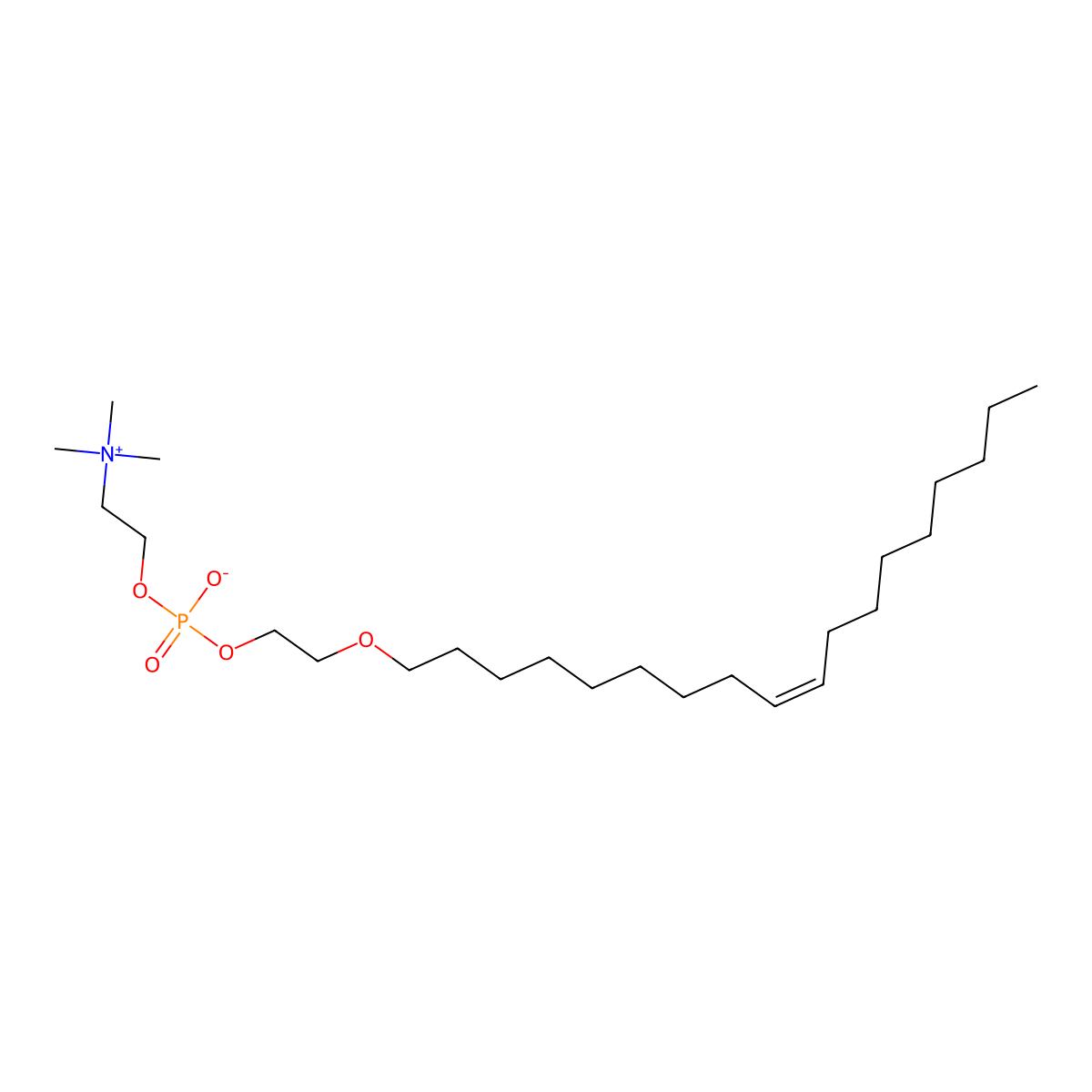 Oleyloxyethyl phosphorylcholine molecular structure, CAS 84601-19-4