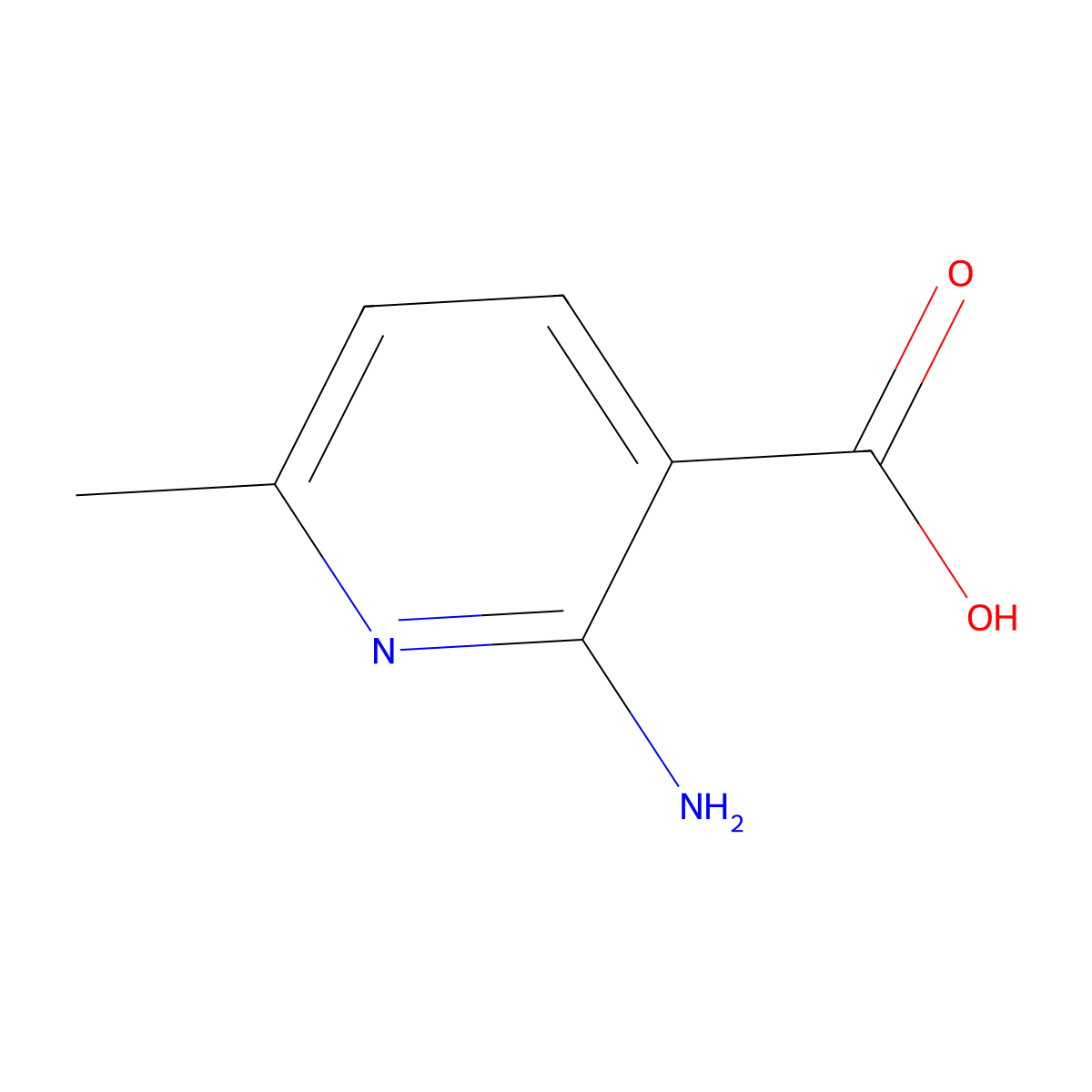 2-Amino-6-methylpyridine-3-carboxylic acid molecular structure, CAS 846021-26-9