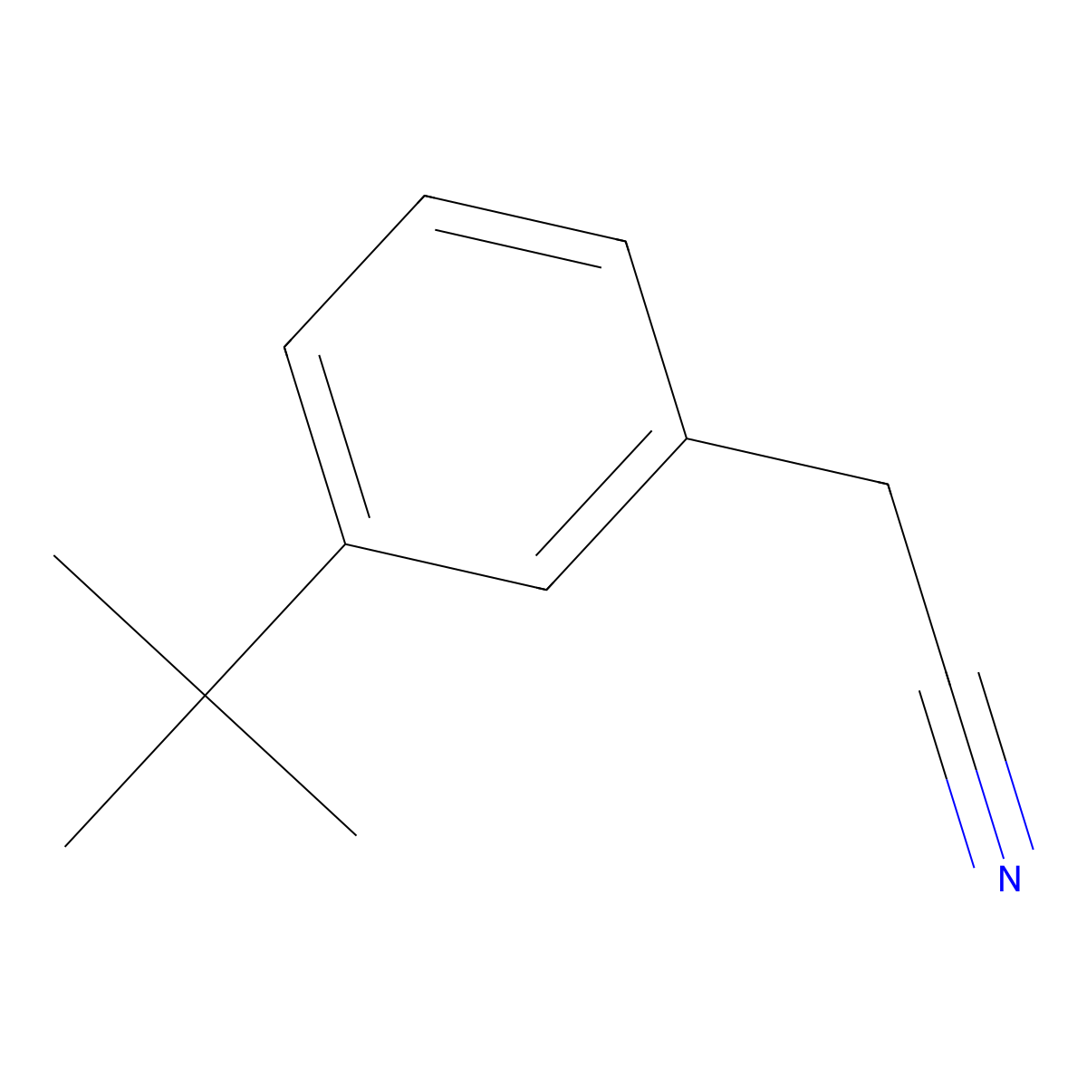 (3-tert-Butylphenyl)acetonitrile molecular structure, CAS 84603-14-5