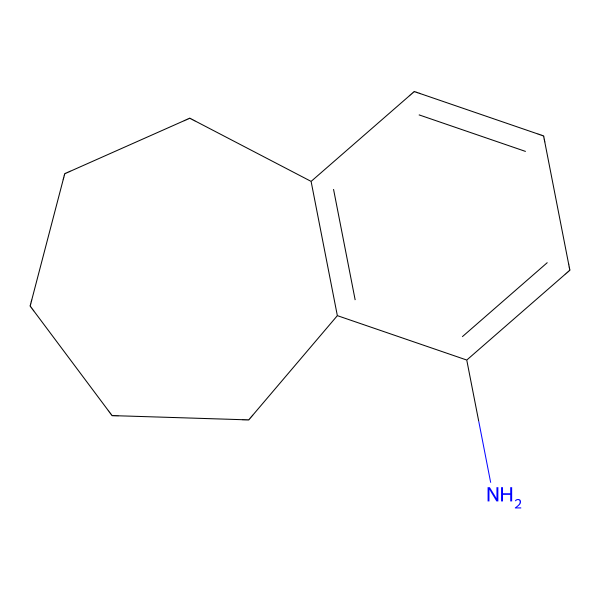 6,7,8,9-Tetrahydro-5H-benzo[7]annulen-1-amine molecular structure, CAS 846032-44-8