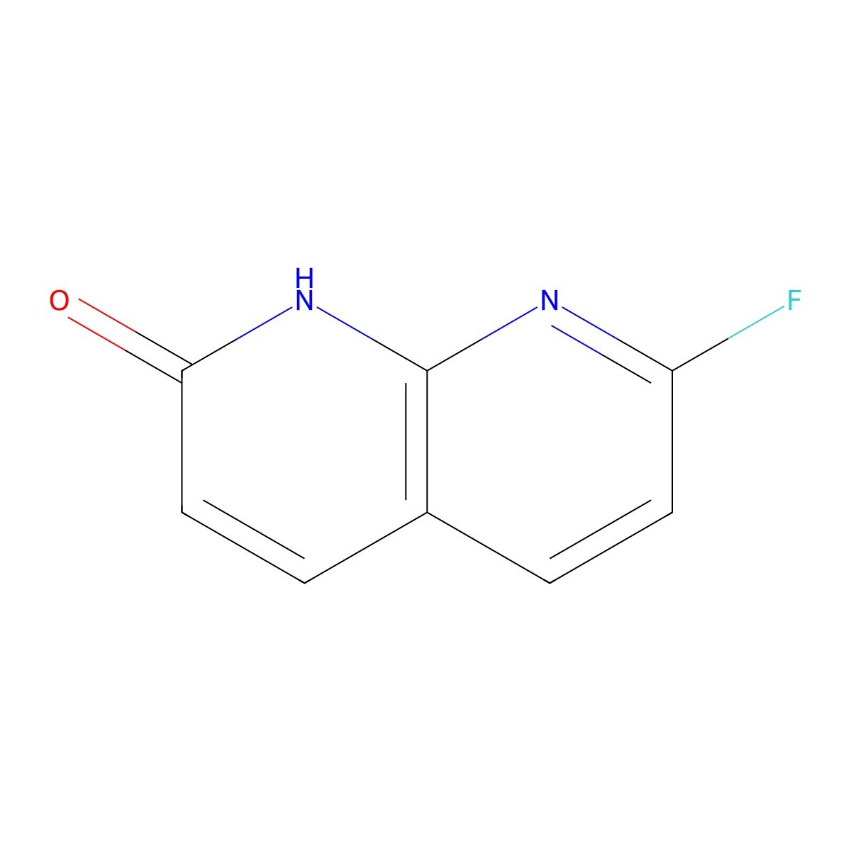 7-Fluoro-[1,8]naphthyridin-2-ol molecular structure, CAS 846033-37-2