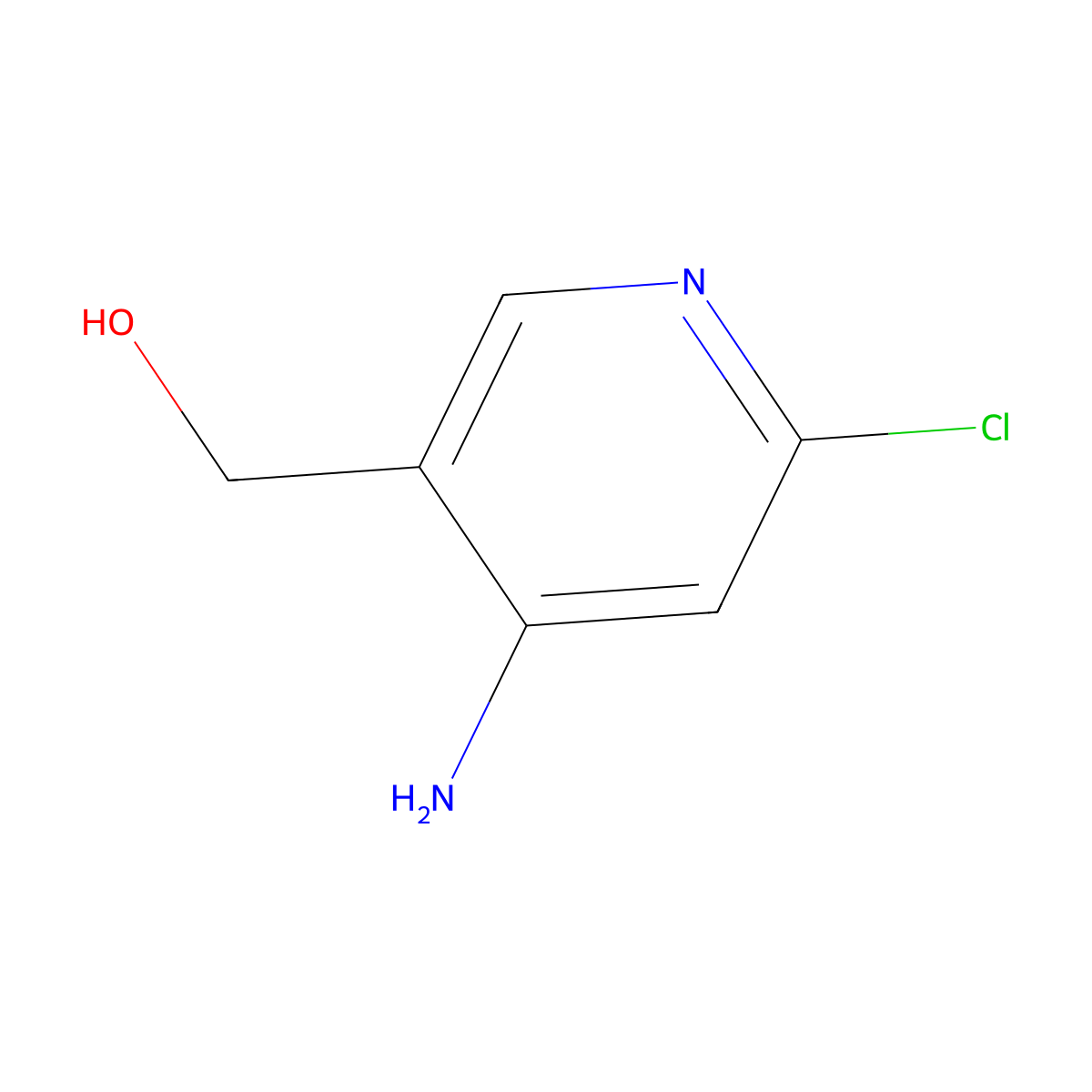 (4-Amino-6-chloropyridin-3-yl)methanol molecular structure, CAS 846036-96-2