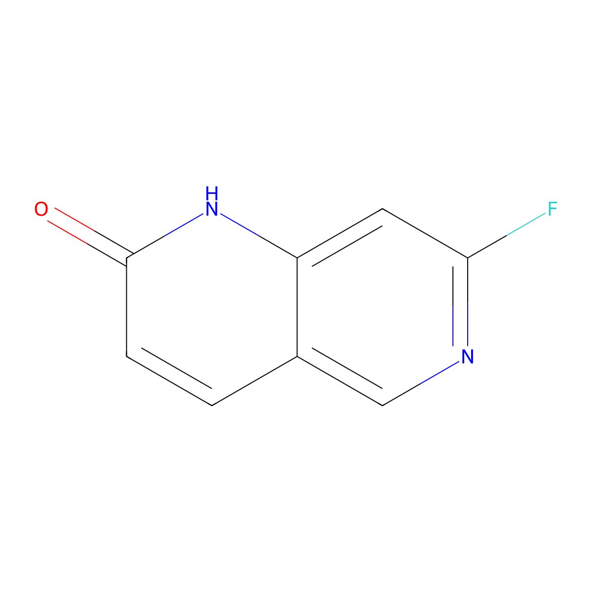 7-Fluoro-1,2-dihydro-1,6-naphthyridin-2-one molecular structure, CAS 846037-03-4