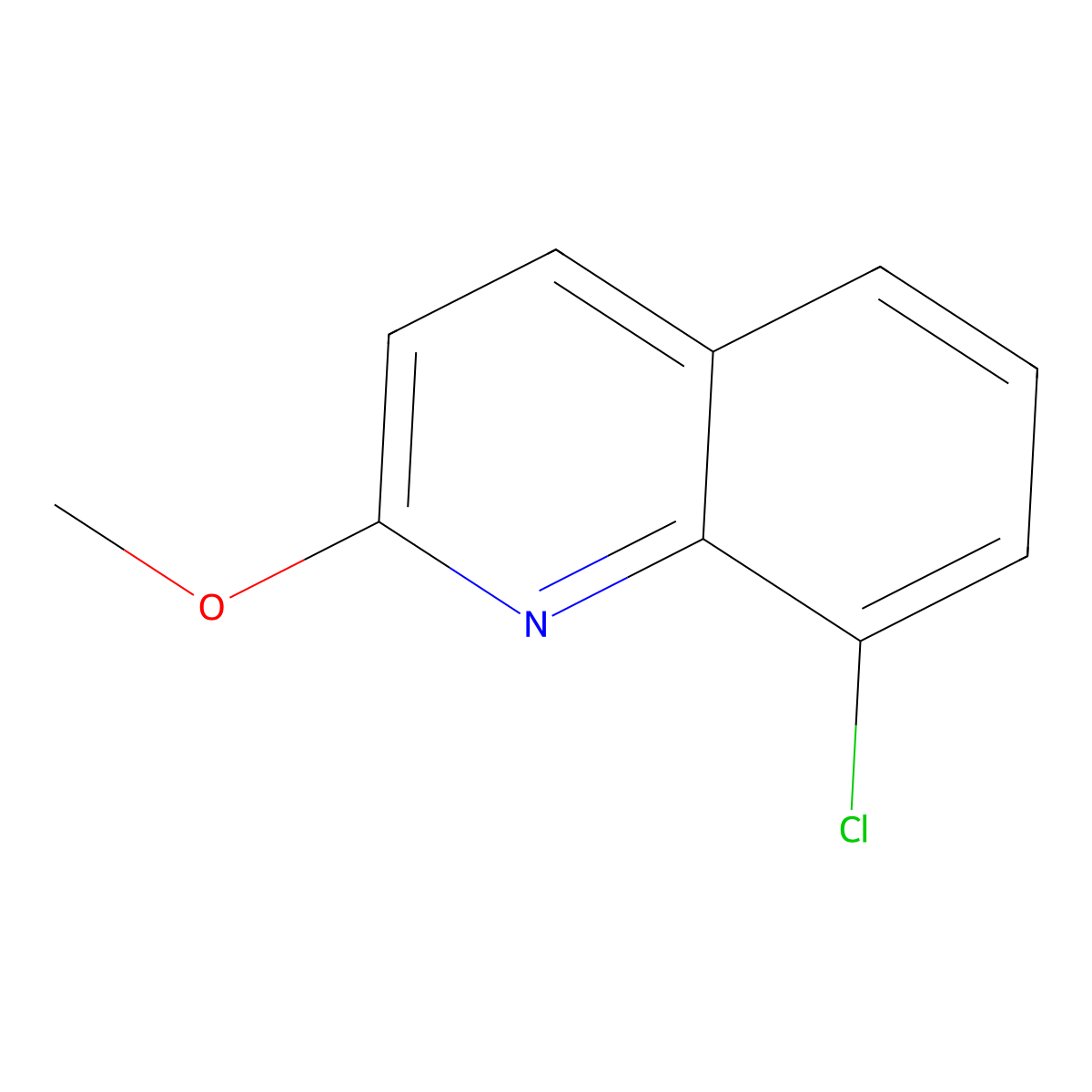 8-Chloro-2-methoxyquinoline molecular structure, CAS 846038-39-9