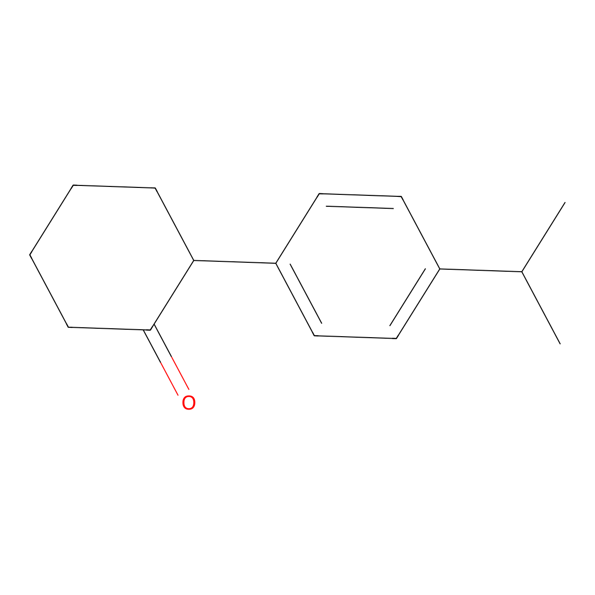 2-[4-(Isopropyl)phenyl]cyclohexan-1-one molecular structure, CAS 84604-97-7