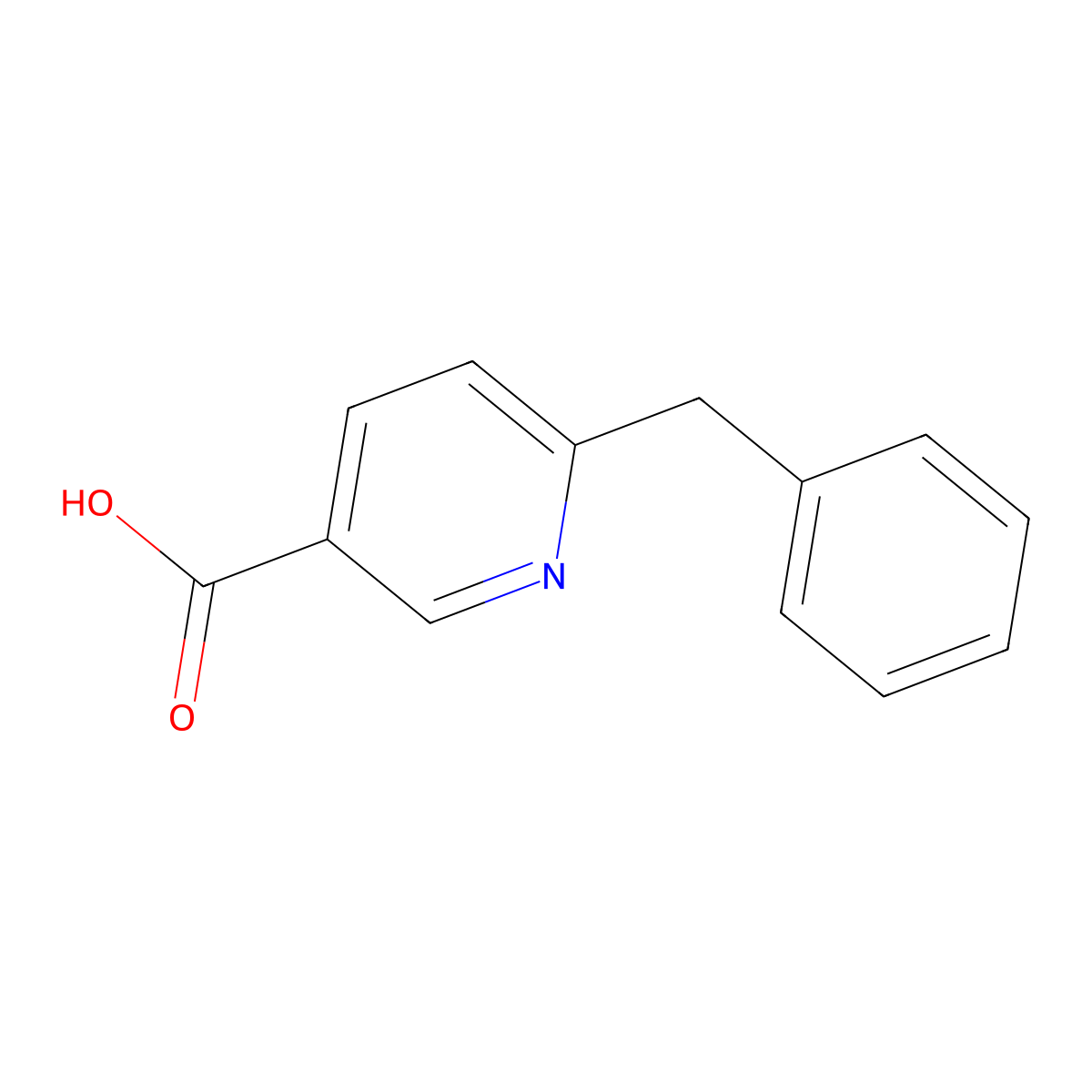 6-Benzylpyridine-3-carboxylic acid molecular structure, CAS 846045-05-4