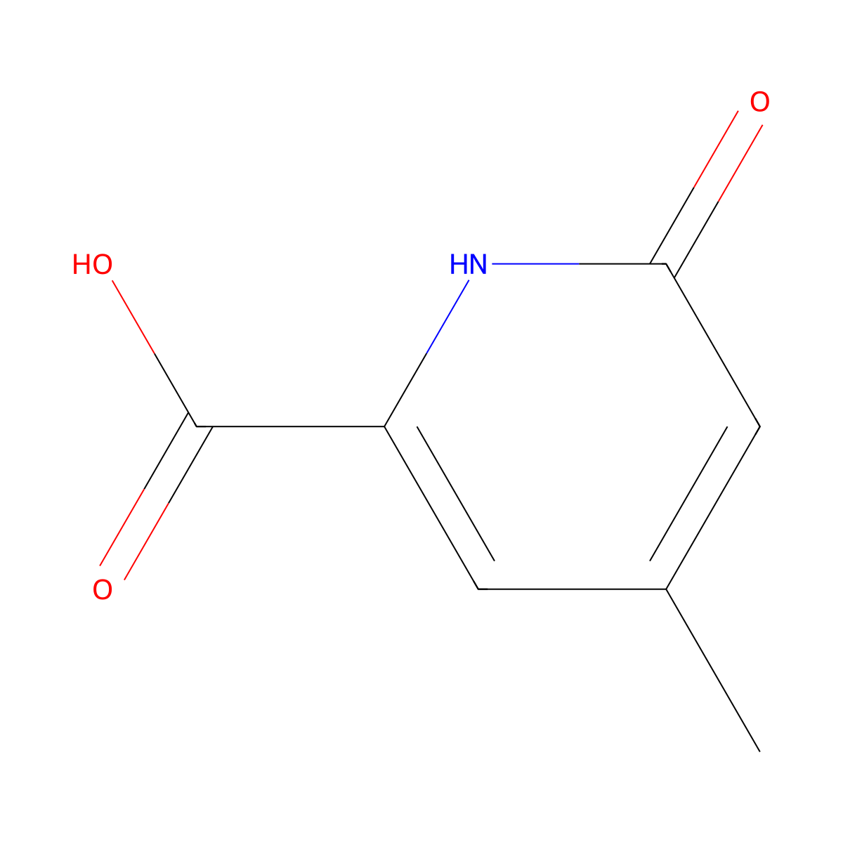 6-Hydroxy-4-methylpyridine-2-carboxylic acid molecular structure, CAS 846046-02-4