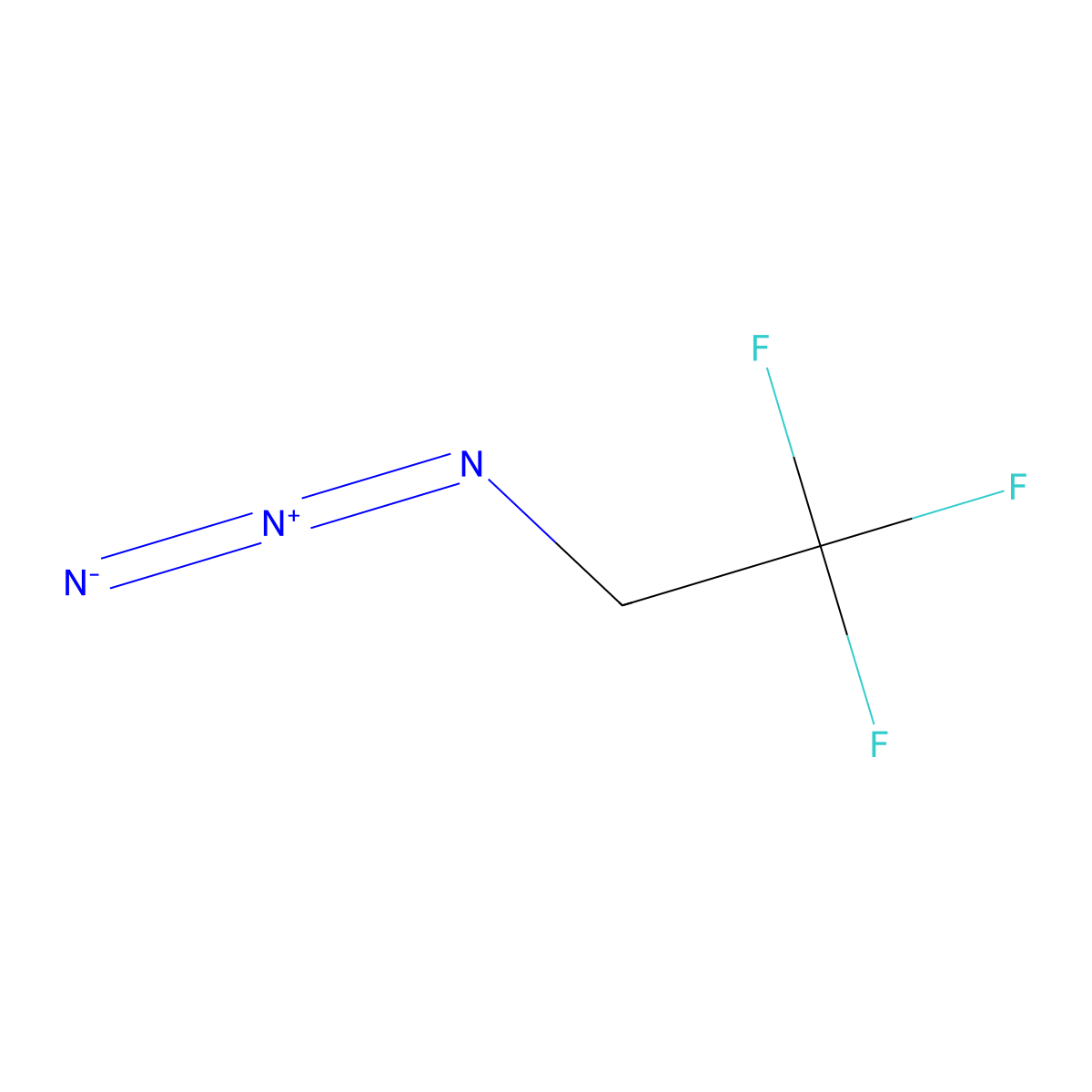 Ethane, 2-azido-1,1,1-trifluoro- molecular structure, CAS 846057-92-9