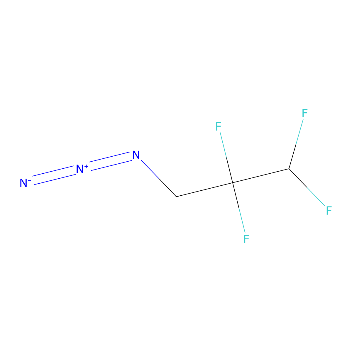 3-Azido-1,1,2,2-tetrafluoropropane molecular structure, CAS 846057-93-0