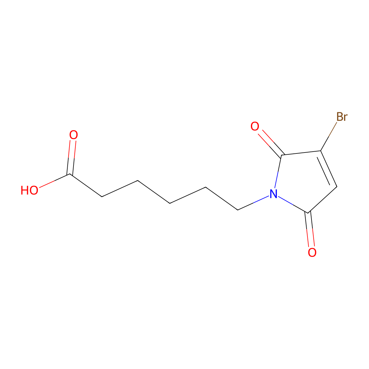 6-(3-Bromo-2,5-dioxo-2,5-dihydro-1h-pyrrol-1-yl)hexanoic acid molecular structure, CAS 846059-10-7