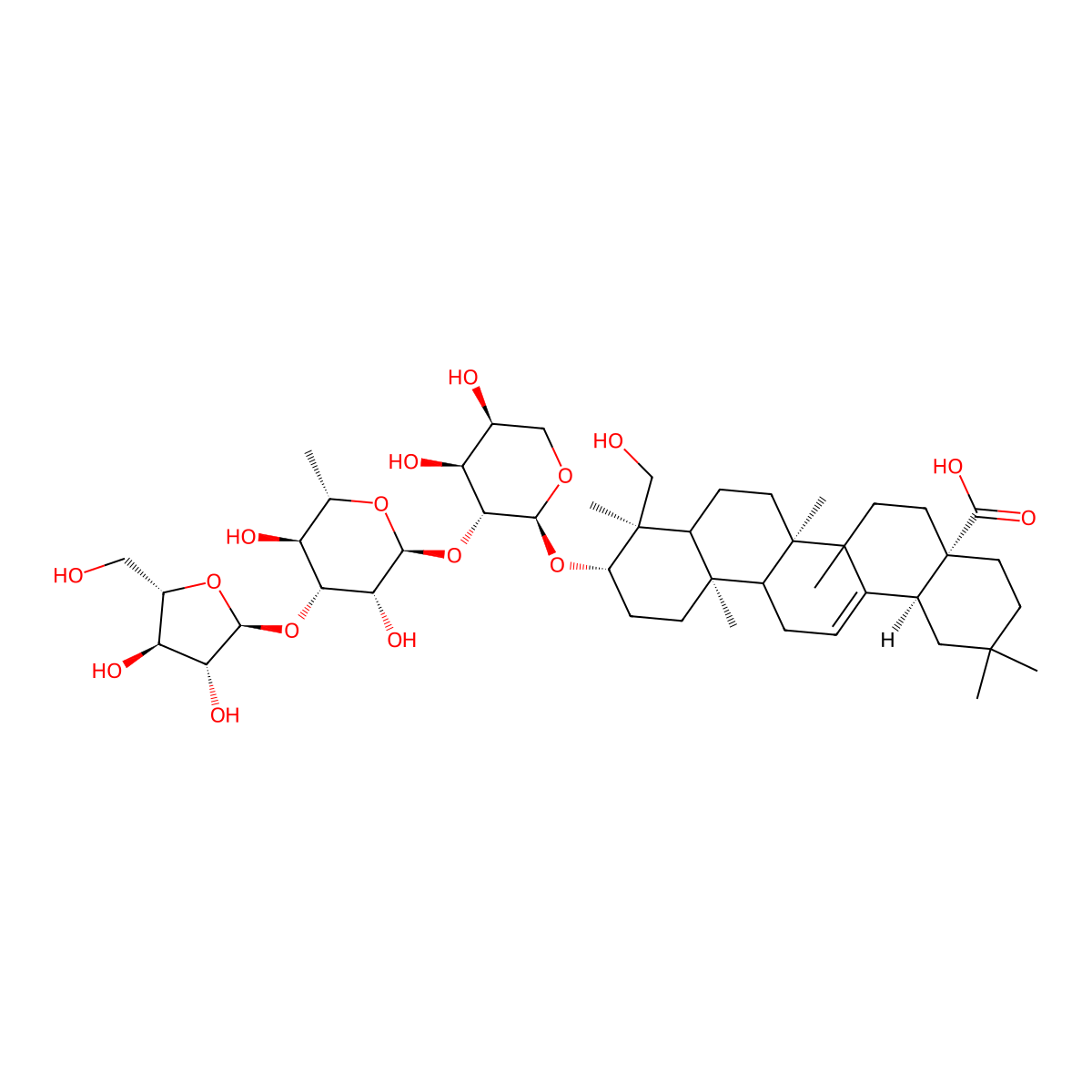 Lecaniodiscussaponin S4 molecular structure, CAS 84607-60-3