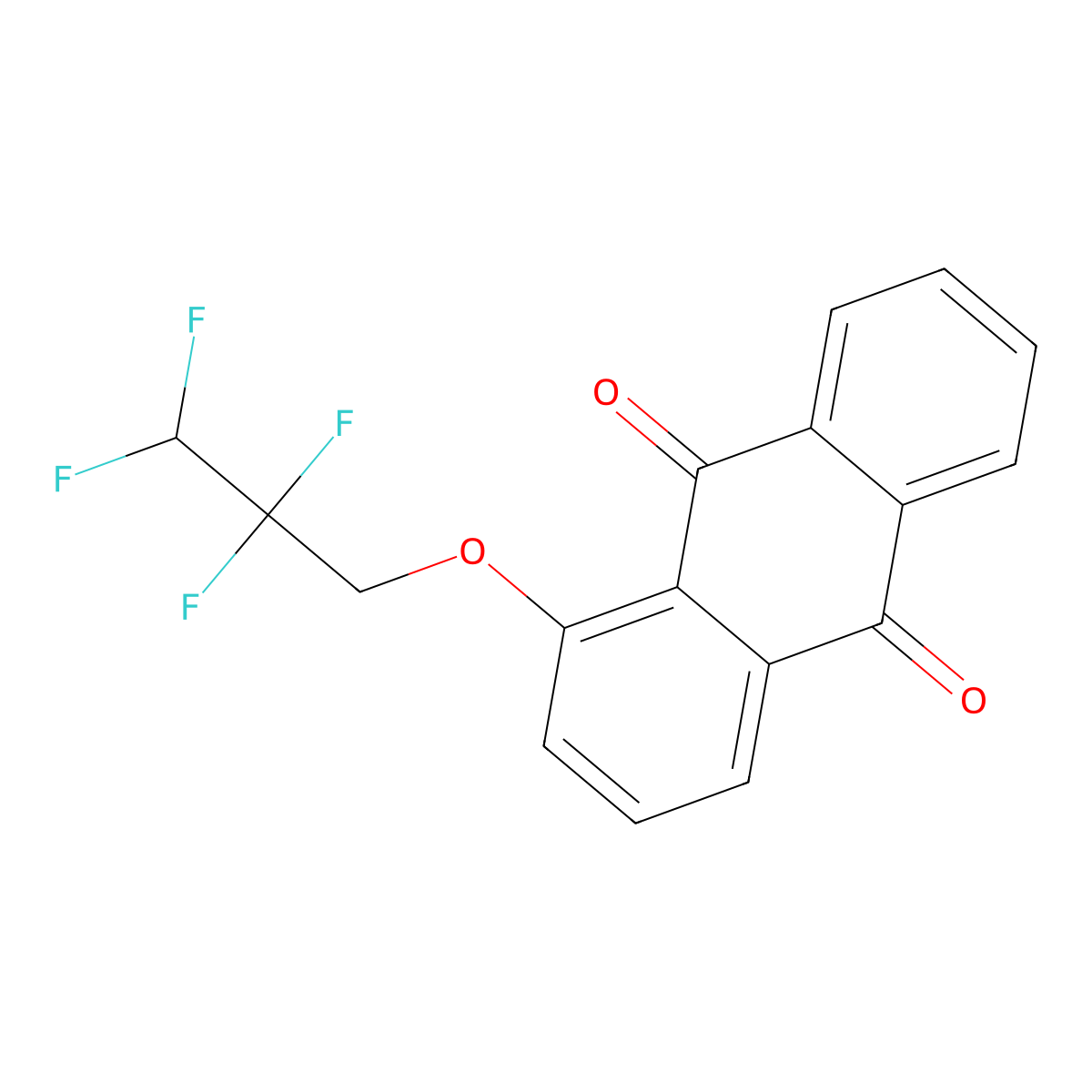 1-(2,2,3,3-Tetrafluoropropoxy)anthracene-9,10-dione molecular structure, CAS 84610-27-5