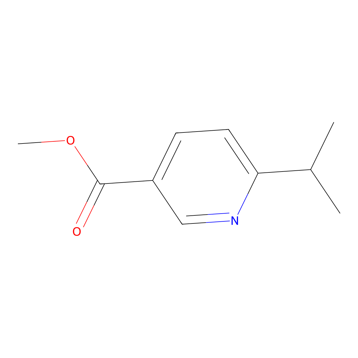 Methyl 6-isopropylnicotinate molecular structure, CAS 84625-02-5