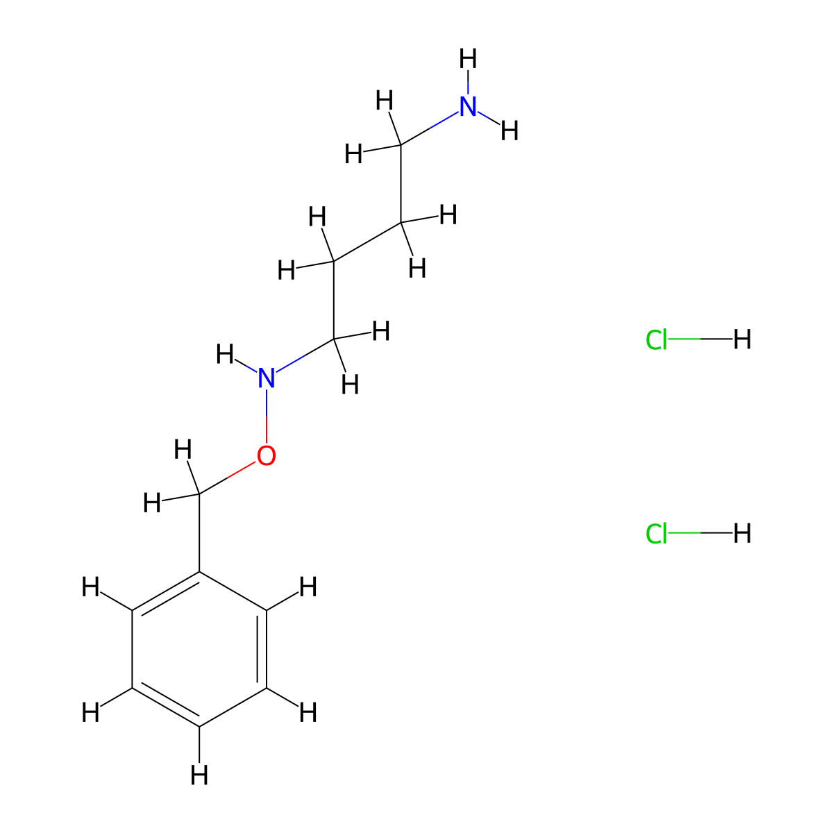 (4-Aminobutyl)(benzyloxy)amine dihydrochloride molecular structure, CAS 84627-29-2