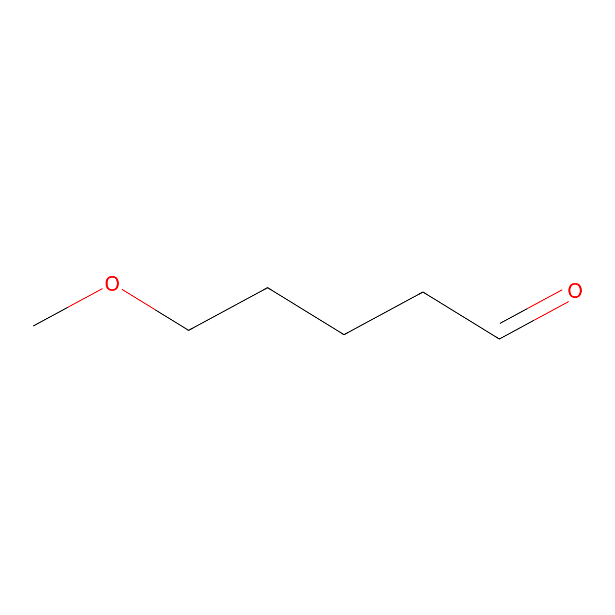 5-Methoxypentanal molecular structure, CAS 84629-00-5