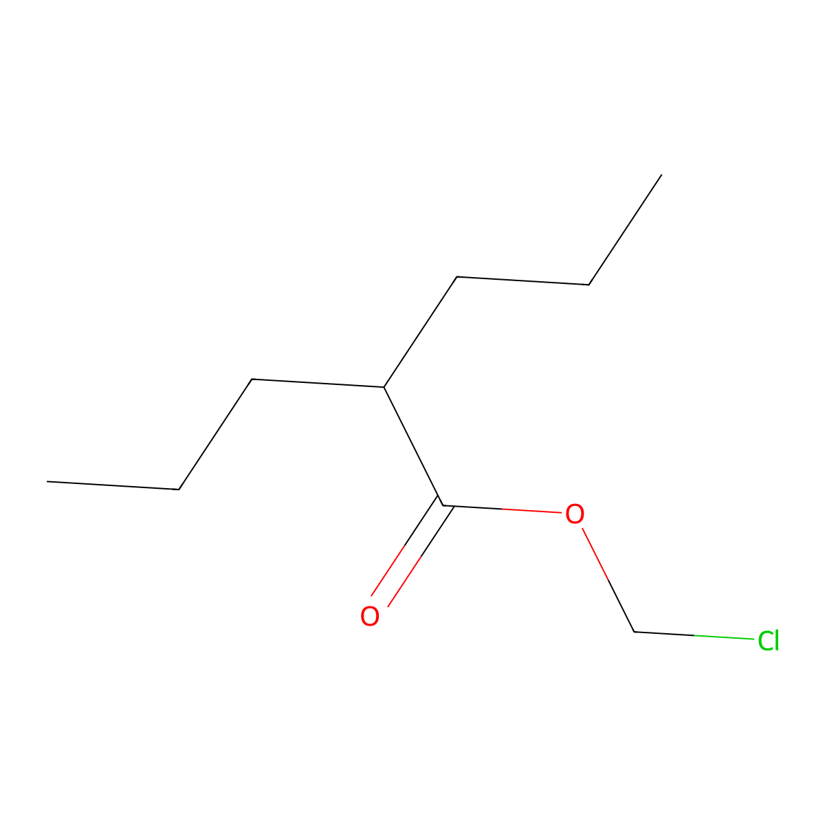 2-Propyl-pentanoic acid chloromethyl ester molecular structure, CAS 84629-50-5