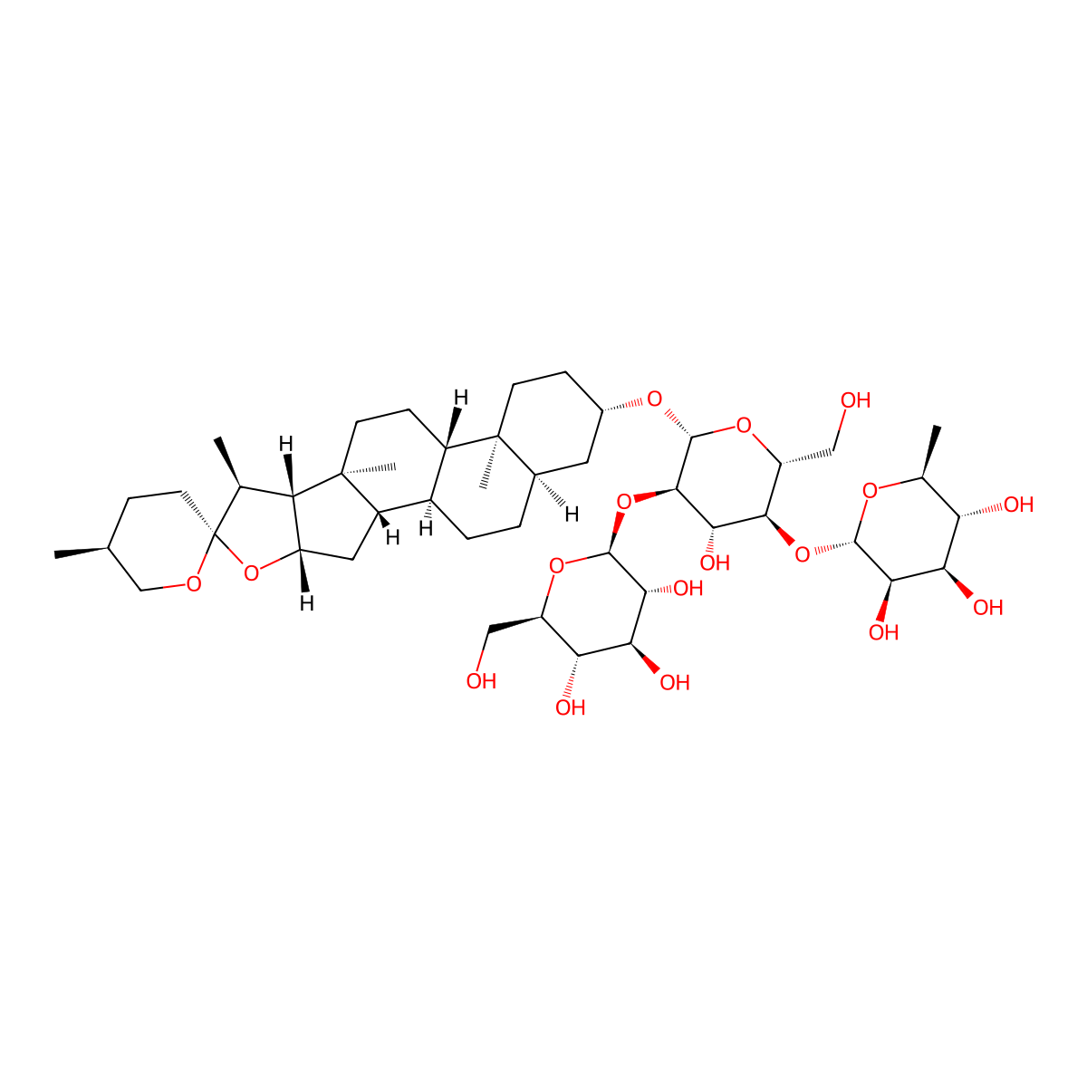 Shatavarin IV molecular structure, CAS 84633-34-1