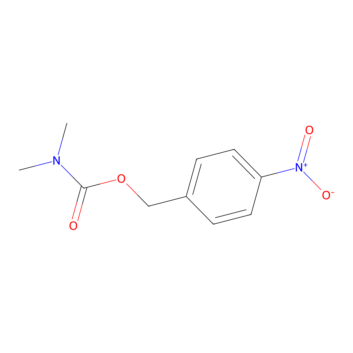 4-Nitrobenzyl dimethylcarbamate molecular structure, CAS 84640-31-3