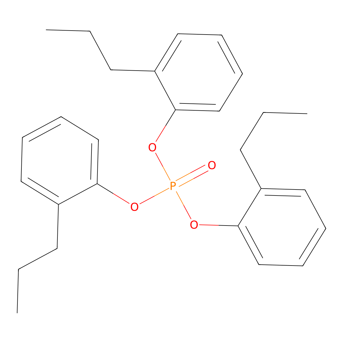 Tris(2-propylphenyl) phosphate molecular structure, CAS 84642-70-6