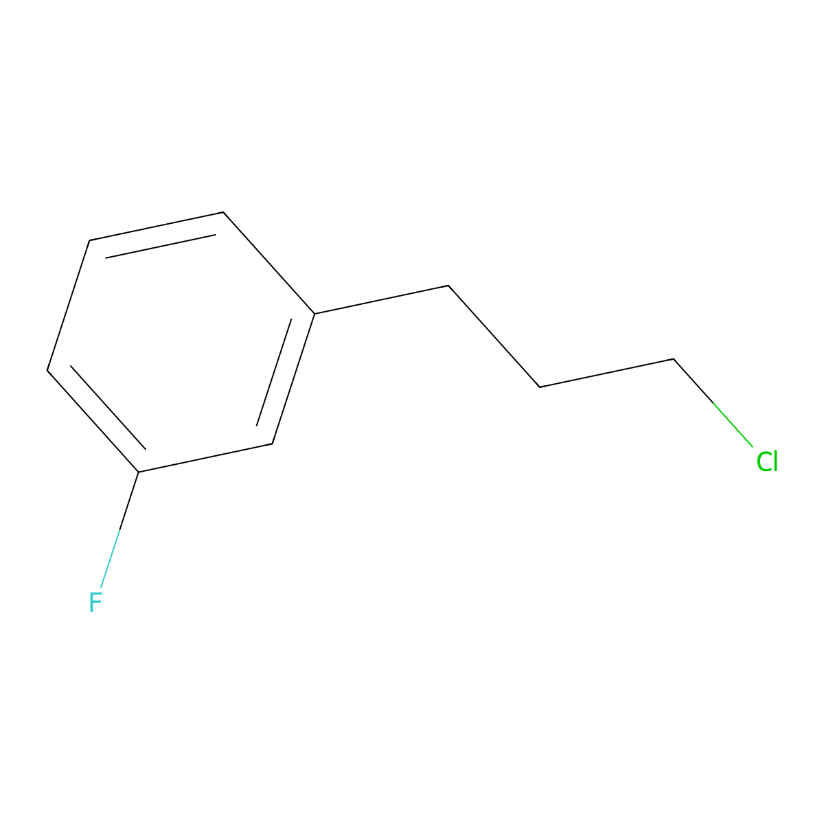 1-(3-Chloropropyl)-3-fluorobenzene molecular structure, CAS 84648-43-1