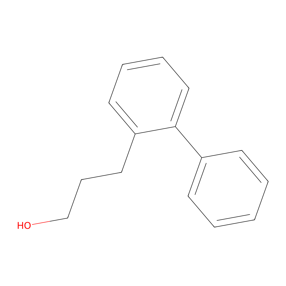 3-(2-Phenylphenyl)propan-1-ol molecular structure, CAS 84648-93-1
