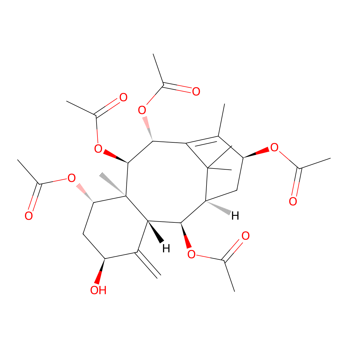 Decinnamoyltaxinine J molecular structure, CAS 84652-33-5