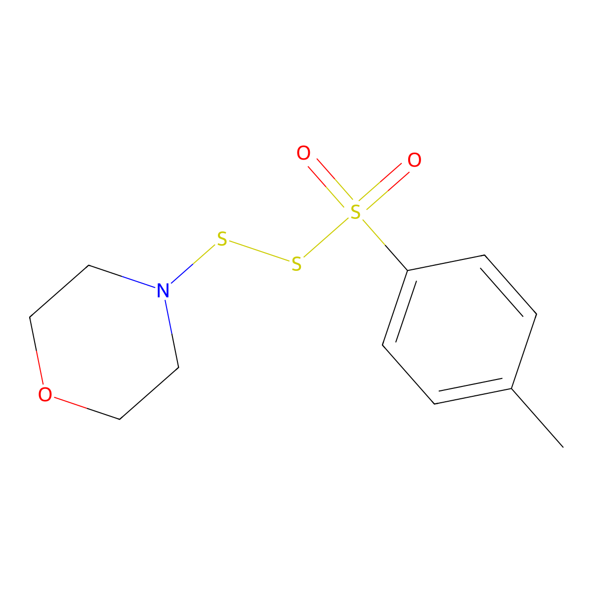 4-(4-Methylphenyl)sulfonyldisulfanylmorpholine molecular structure, CAS 84655-87-8