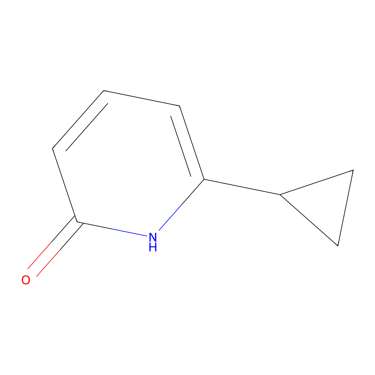6-cyclopropyl-1H-pyridin-2-one molecular structure, CAS 846551-99-3