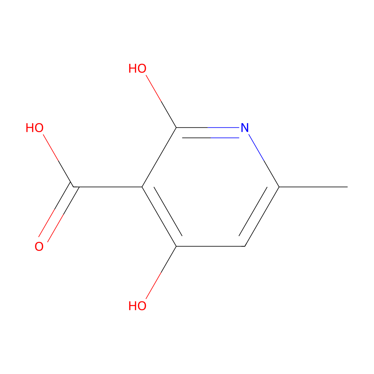 2,4-Dihydroxy-6-methylnicotinic acid molecular structure, CAS 846557-80-0