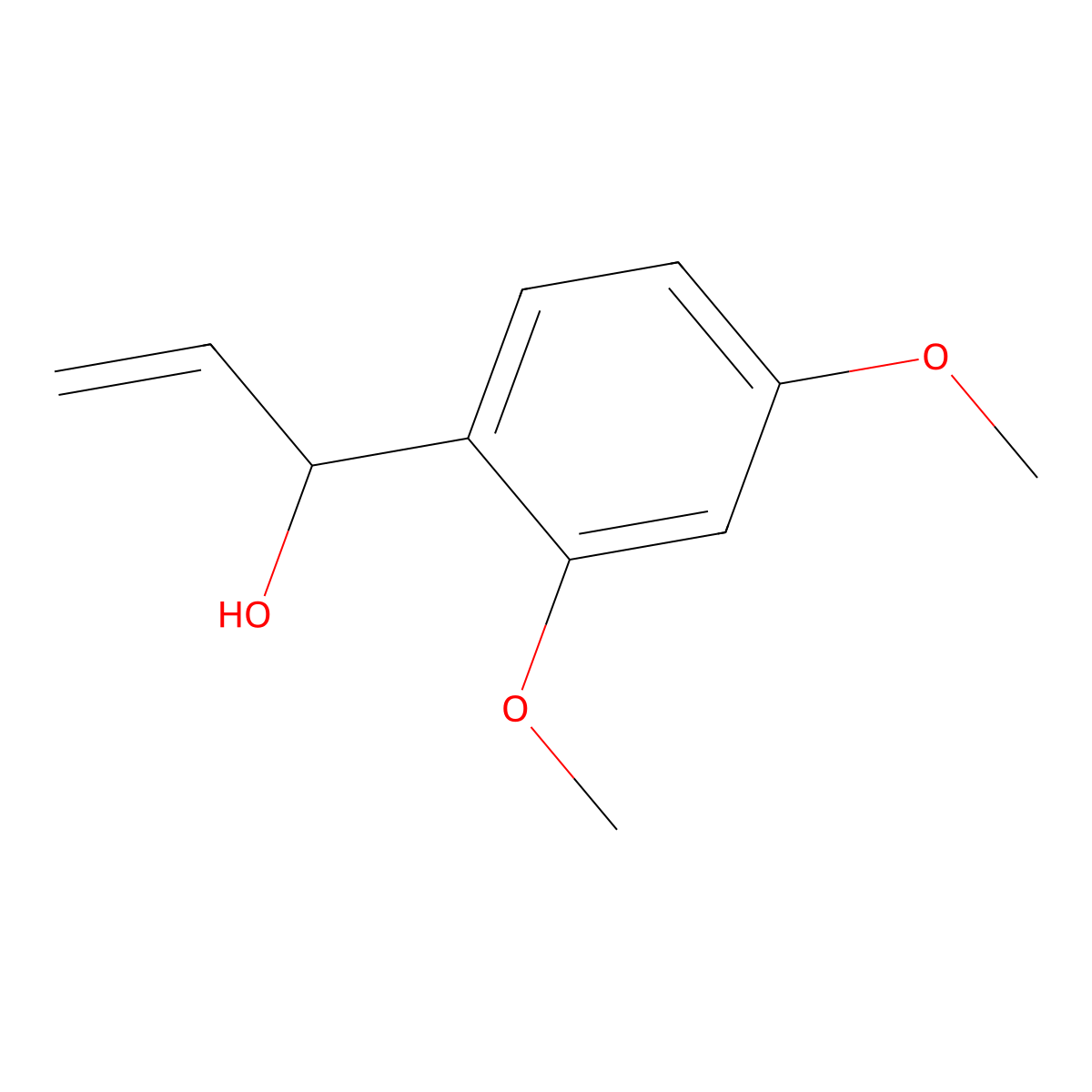 1-(2,4-Dimethoxyphenyl)prop-2-en-1-ol molecular structure, CAS 846563-72-2