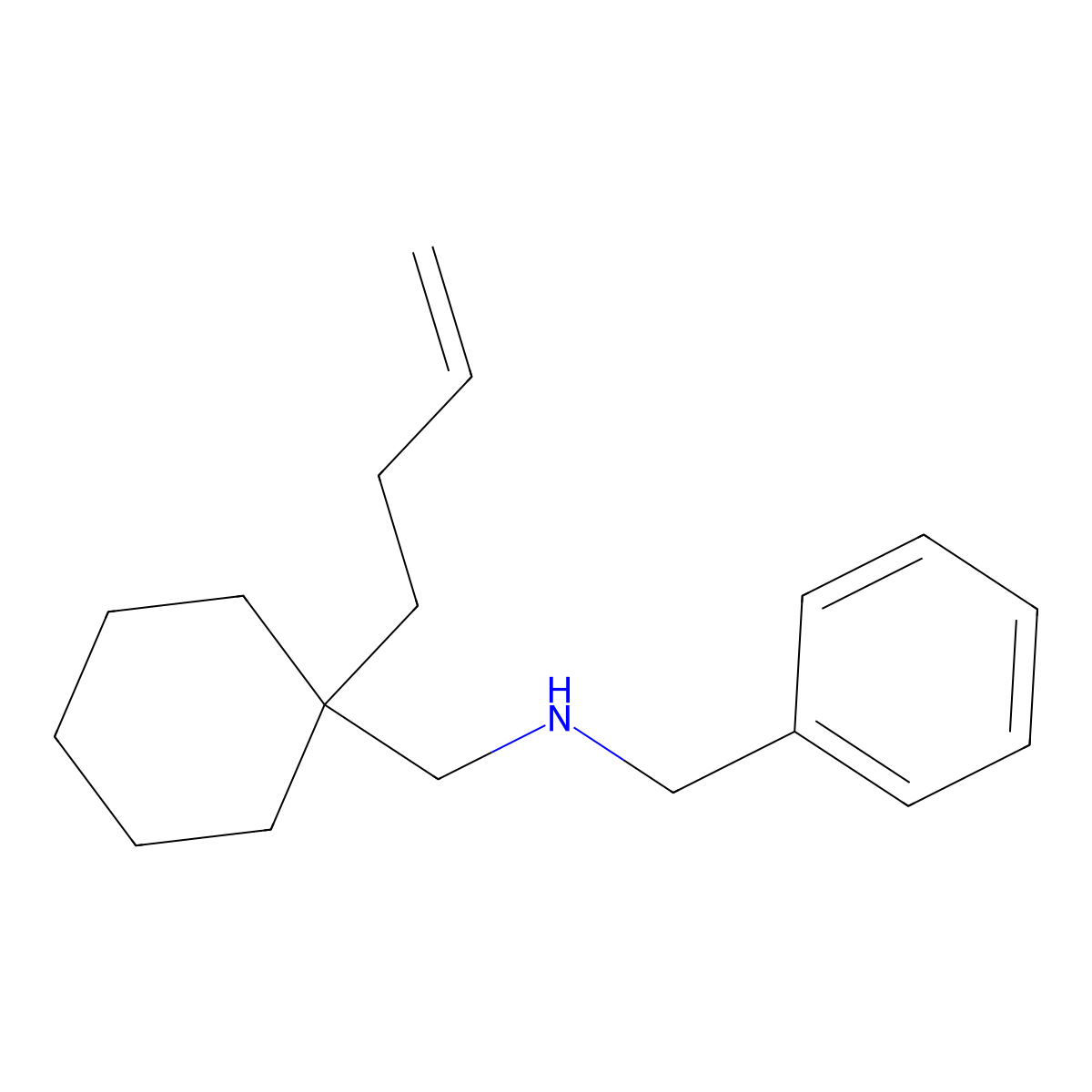 Benzyl({[1-(but-3-en-1-yl)cyclohexyl]methyl})amine molecular structure, CAS 846576-91-8