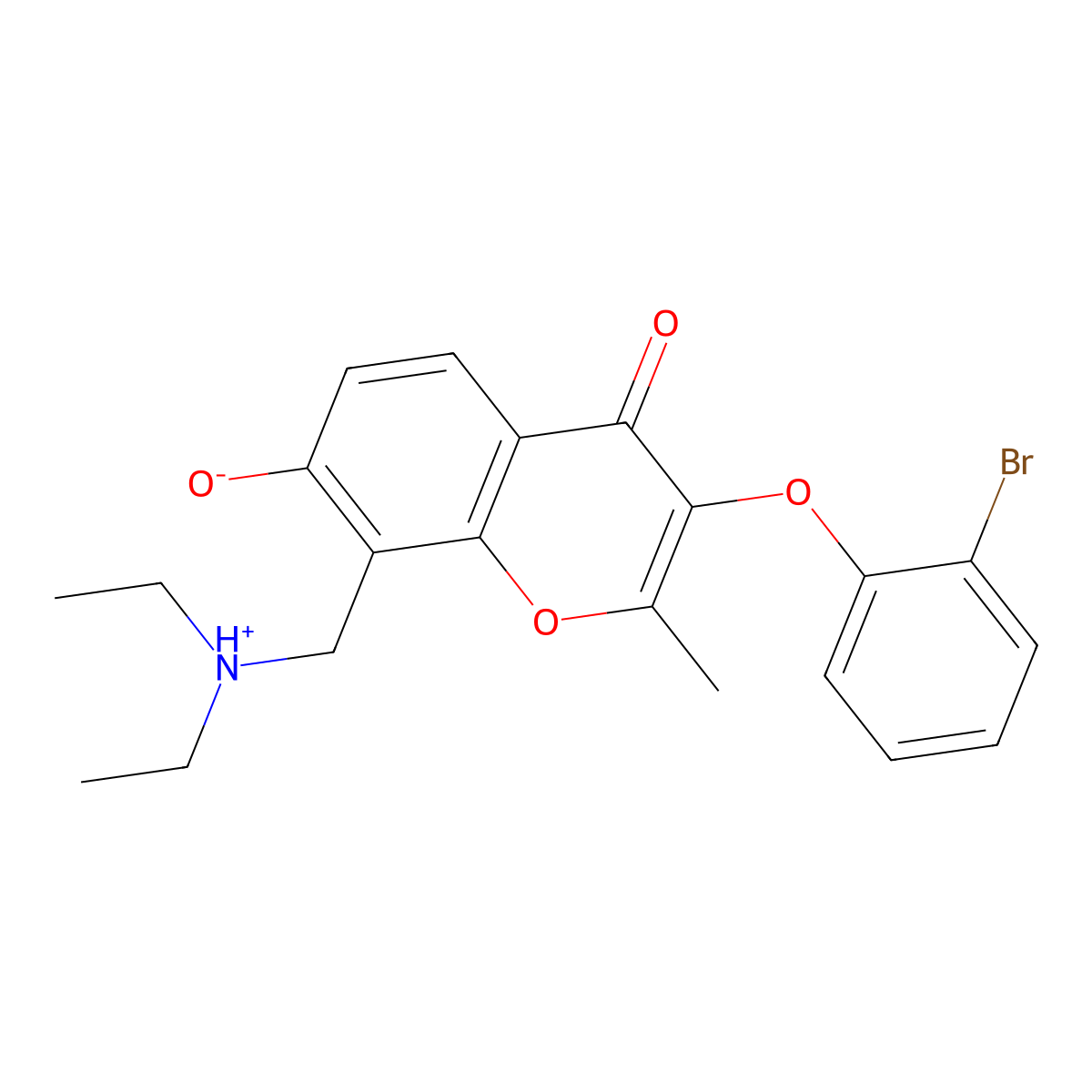 3-(2-bromophenoxy)-8-[(diethylamino)methyl]-7-hydroxy-2-methyl-4H-chromen-4-one molecular structure, CAS 846596-89-2