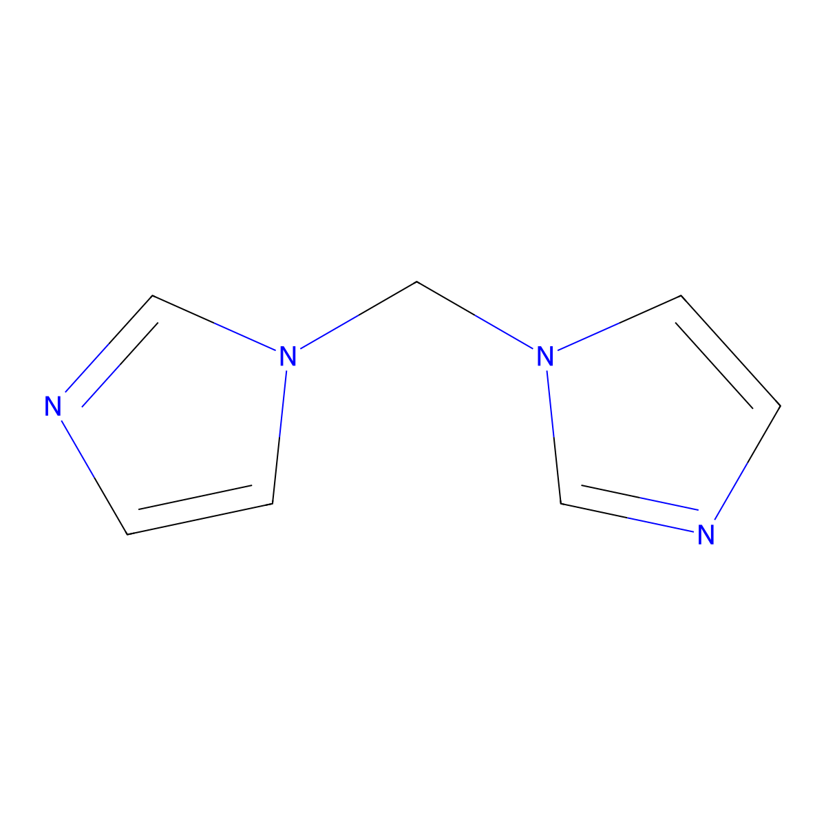 N,N-Diimidazoylmethane molecular structure, CAS 84661-56-3