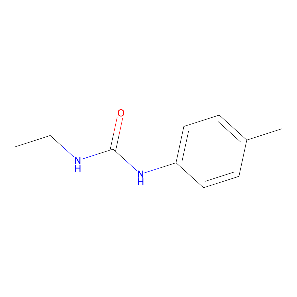 1-Ethyl-3-(4-methylphenyl)urea molecular structure, CAS 84662-50-0