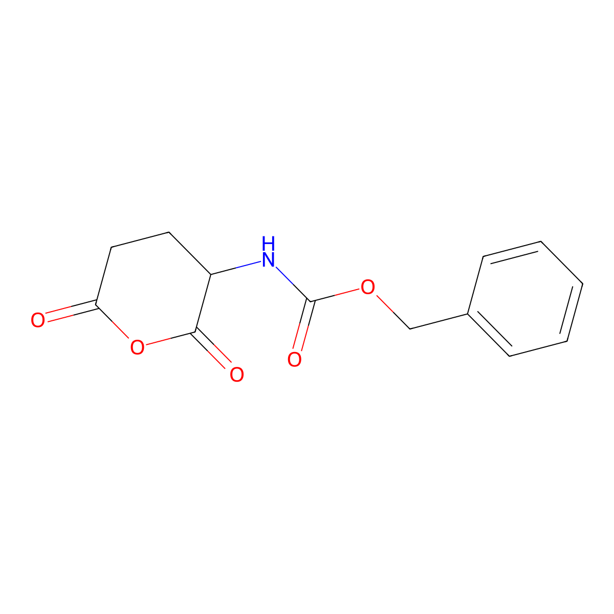 N-benzyloxycarbonyl-L-glutamic anhydride molecular structure, CAS 84668-91-7