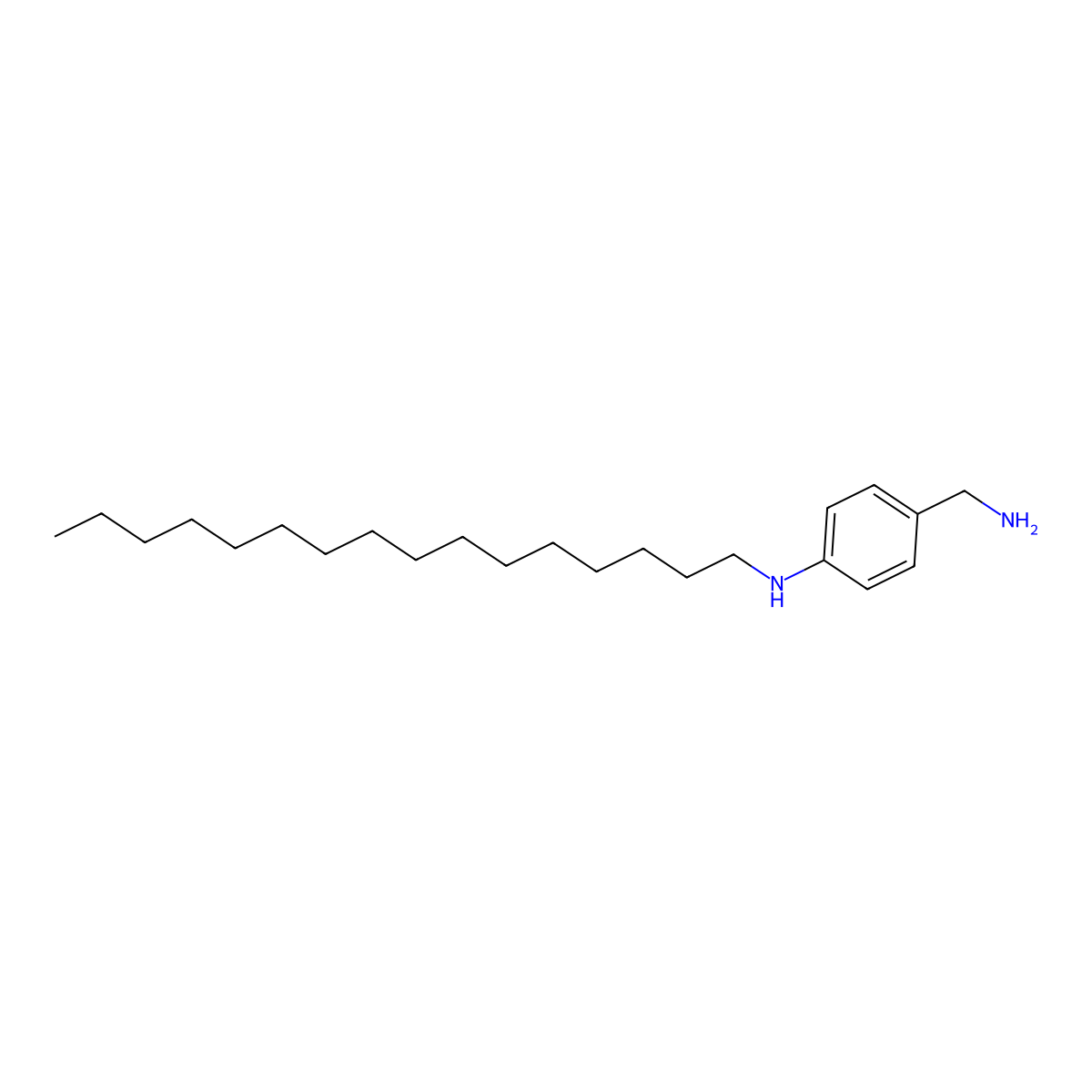 4-(Hexadecylamino)Benzylamine molecular structure, CAS 84670-96-2