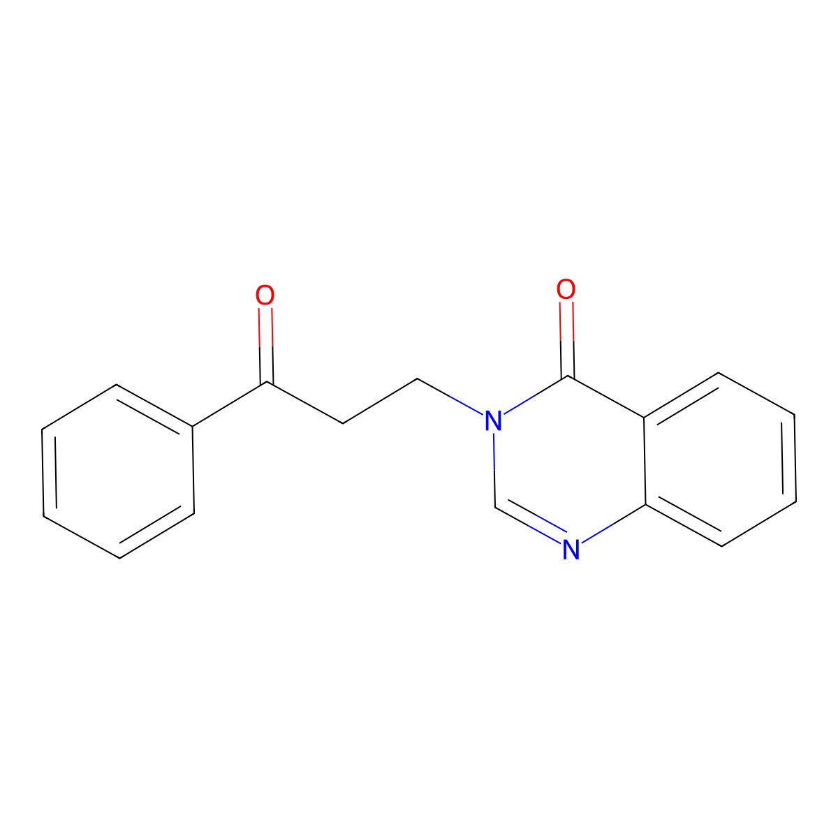 4(3H)-Quinazolinone, 3-(3-oxo-3-phenylpropyl)- molecular structure, CAS 84671-76-1
