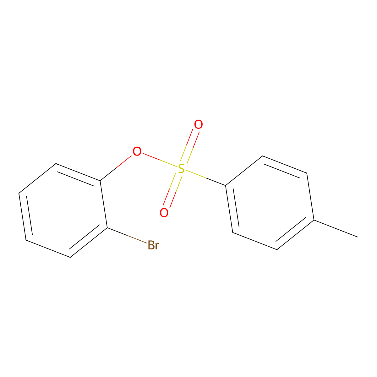 2-Bromophenyl 4-methylbenzenesulfonate molecular structure, CAS 84672-48-0