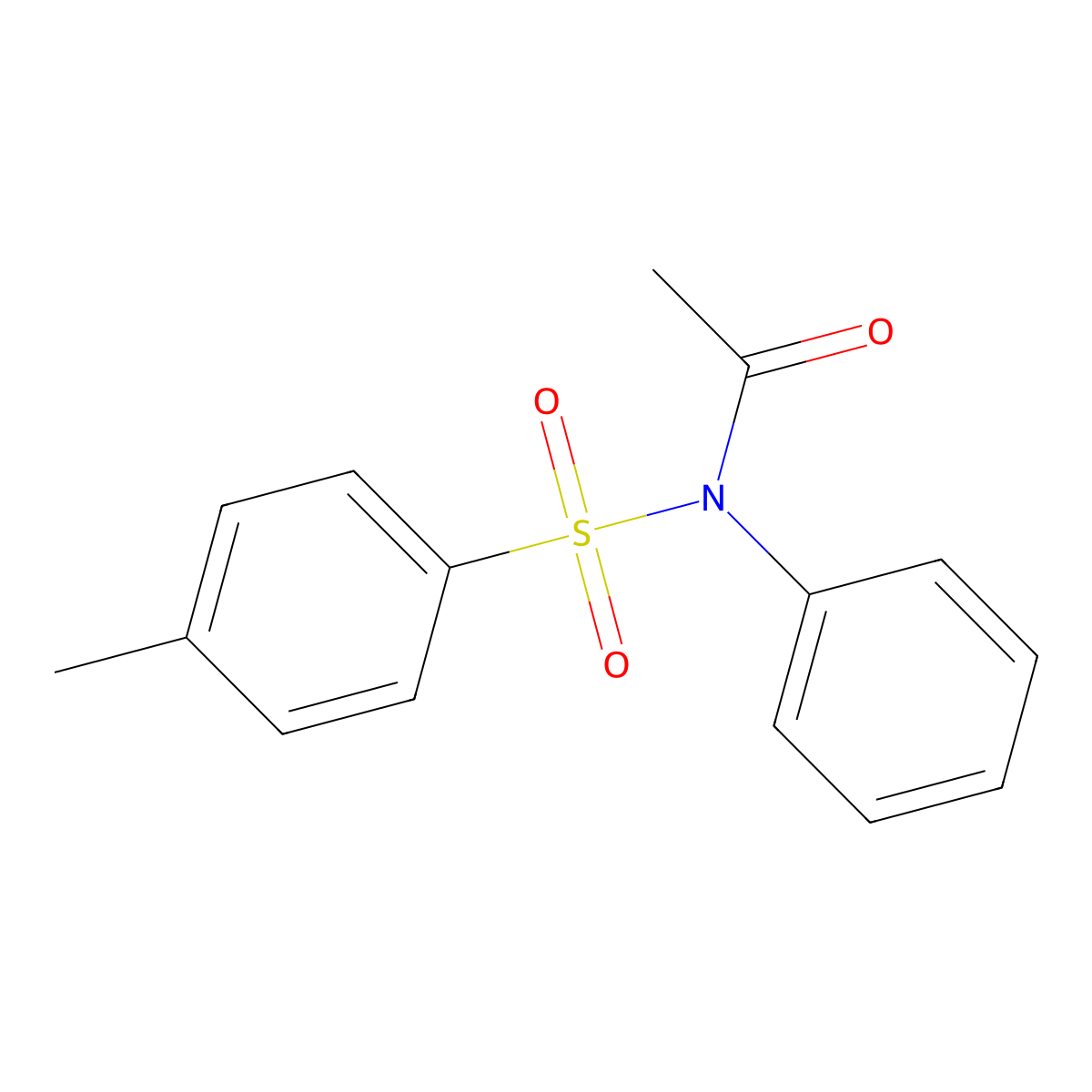 N-(4-Methylbenzene-1-sulfonyl)-N-phenylacetamide molecular structure, CAS 84672-52-6