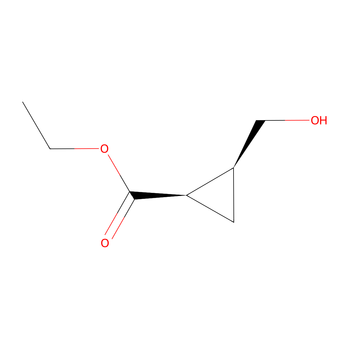 cis-Ethyl 2-(hydroxymethyl)cyclopropanecarboxylate molecular structure, CAS 84673-56-3