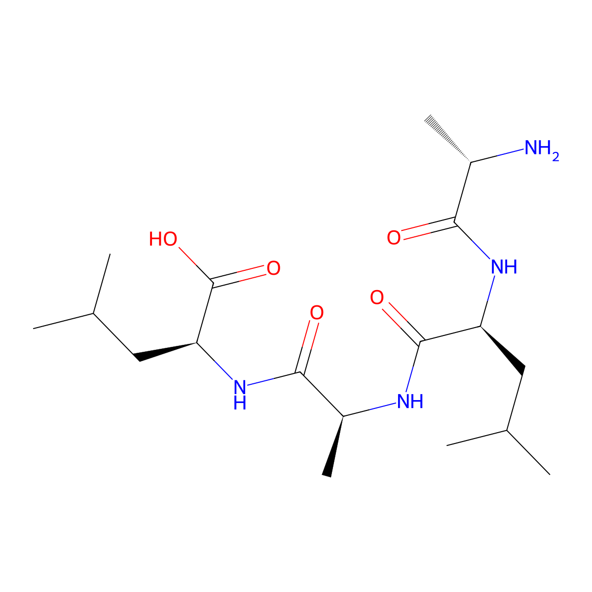 Alanyl-leucyl-alanyl-leucine molecular structure, CAS 84676-48-2