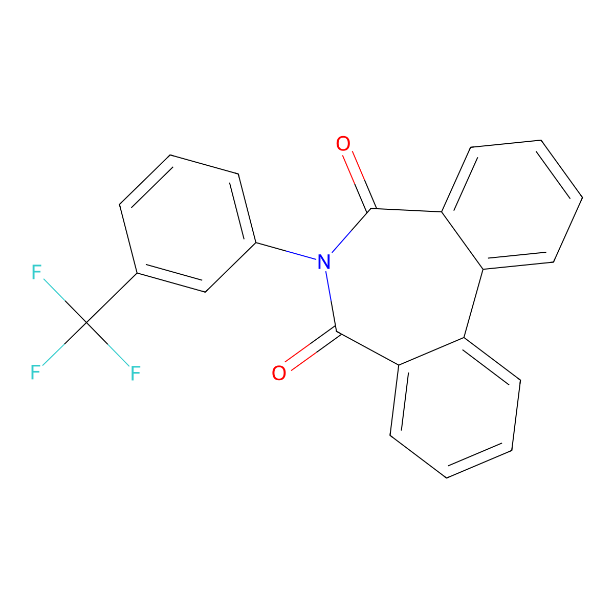 6-[3-(Trifluoromethyl)phenyl]benzo[d][2]benzazepine-5,7-dione molecular structure, CAS 84679-63-0