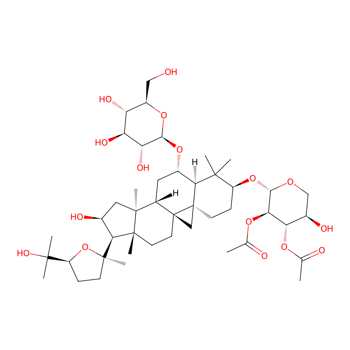 Astragaloside I molecular structure, CAS 84680-75-1