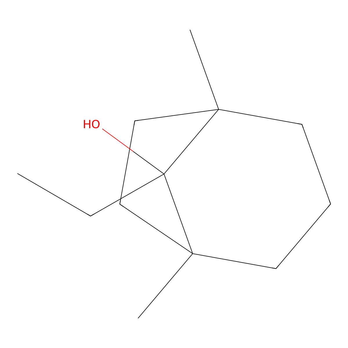 Bicyclo[3.2.1]octan-8-ol, 8-ethyl-1,5-dimethyl- molecular structure, CAS 84681-92-5